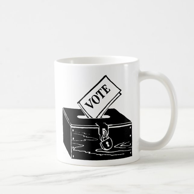 Caneca De Café Símbolo: Urna de voto (Direita)