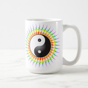Caneca De Café Símbolo Yin Yang & Spiral: Mug De Café