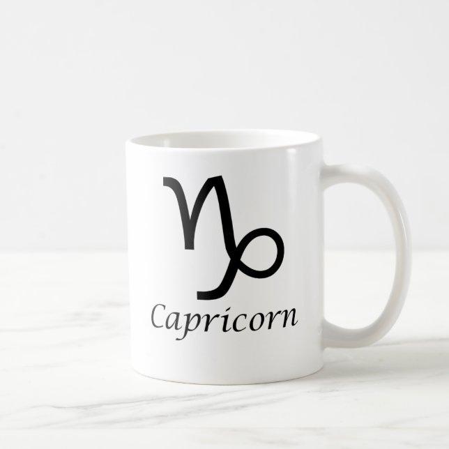 Caneca De Café Símbolo Zodiac "Capricorn" (Direita)