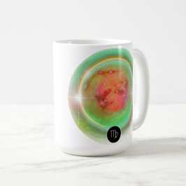 Caneca De Café Símbolo Zodiano Moderno Virgo Citação Elemento da