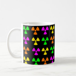 Caneca De Café Símbolos brilhantes e coloridos do Trefoil