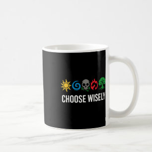 Caneca De Café Símbolos de Mana Coletando Magia - Escolha Sabiame