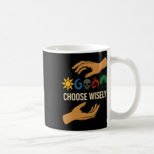 Caneca De Café Símbolos de Mana Coletando Magia - Escolha Sabiame