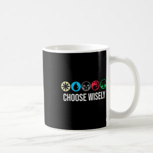 Caneca De Café Símbolos de Mana Coletando Magia - Escolha Sabidam