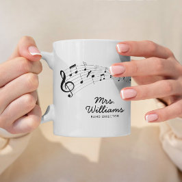 Caneca De Café Símbolos de música personalizados