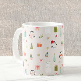 Caneca De Café Símbolos de Natal bonitos