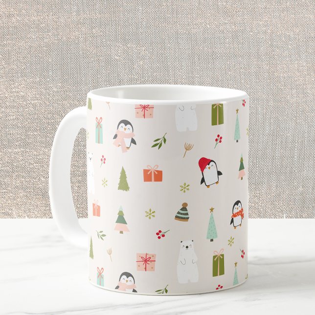 Caneca De Café Símbolos de Natal bonitos (Criador carregado)