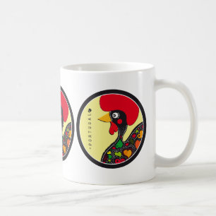 Caneca De Café Símbolos de Portugal - galo
