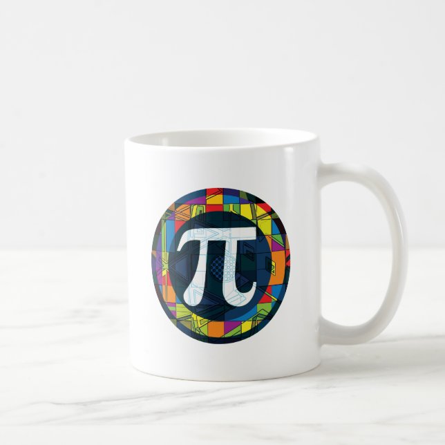 Caneca De Café Símbolos do Pi do dia do Pi (Direita)