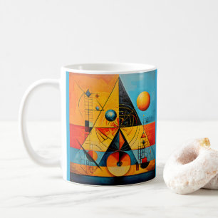 Caneca De Café Símbolos Geométricos Abstrato #07