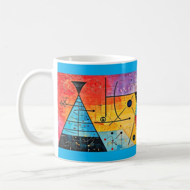 Caneca De Café Símbolos Geométricos Abstrato nº 02 (Esquerda)