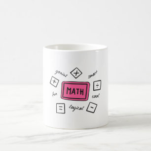 Caneca De Café Símbolos matemáticos Estudantes e Pais
