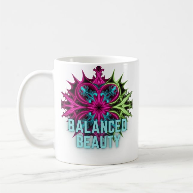 Caneca De Café Simetria Surreal - Beleza equilibrada (Esquerda)