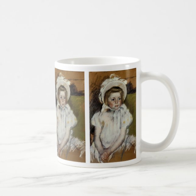 Caneca De Café Simone em um Bonnet Branco (Direita)