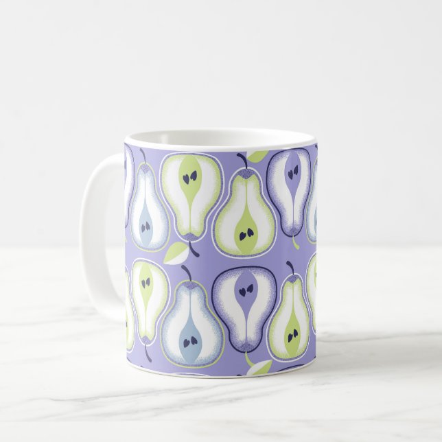 Caneca De Café Simple retro pears (Frente Esquerda)