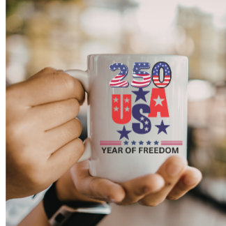 Caneca De Café Simples 250º independência dos EUA patriótico 4 de
