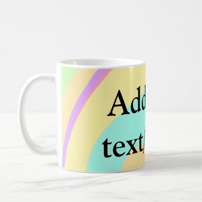 Caneca De Café Simples acrilato de fluido adicione seu nome de te (Esquerda)