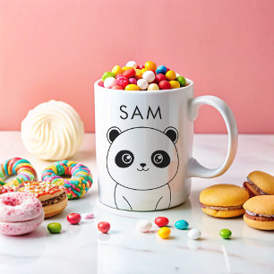 Caneca De Café Simples e Personalizado Panda kawaii