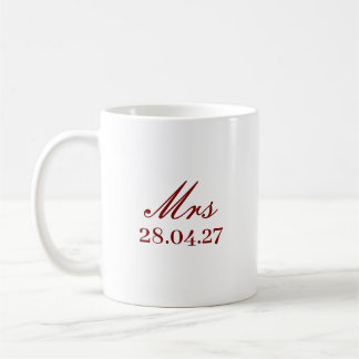CANECA DE CAFÉ SIMPLES ELEGANTES MODERNOS PERSONALIZADOS DIA DAS 