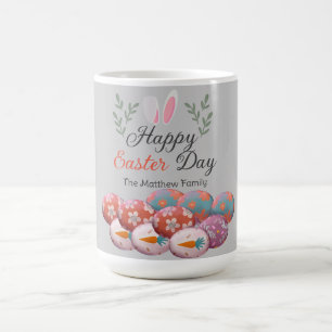 Caneca De Café simples família de Felzs pascoa de Caligrafia Mode