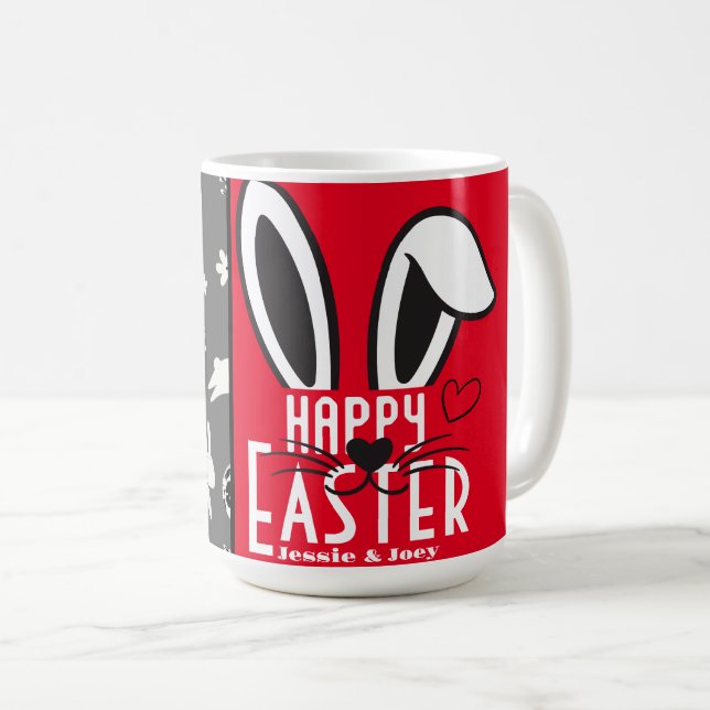 Caneca De Café simples família simples e fofa (Frente Esquerda)