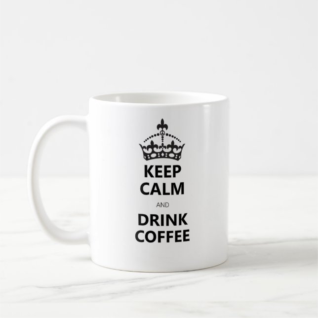 Caneca De Café Simples Humor Caffeine Addict White Na moda (Esquerda)