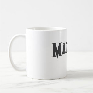 Caneca De Café simples letra inicial monograma adicionar sua letr