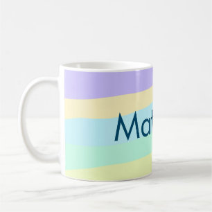 Caneca De Café simples letra inicial monograma adicionar sua letr