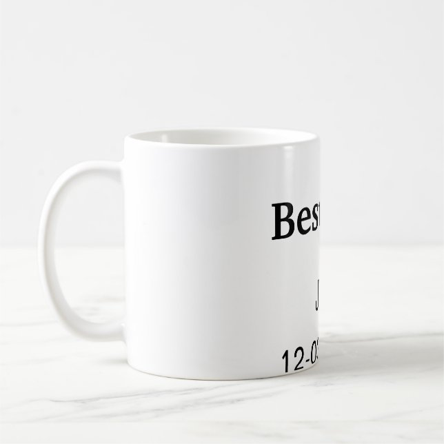 Caneca De Café SIMPLES MINIMAL adicione seu nome padrinho (Esquerda)