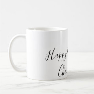 Caneca De Café SIMPLES MINIMAL.CUTIE ADICIONE NOME BEBÊ feliz ani