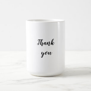 Caneca De Café Simples obrigado elegante seu elegante personaliza