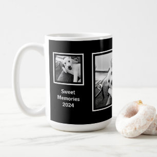 Caneca De Café Simples preto e branco - Três fotos minimalistas