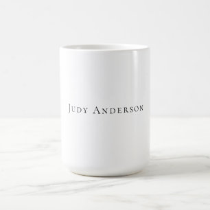Caneca De Café Simples profissional Moderno Elegante Seu Nome