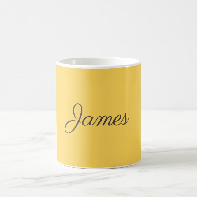 Caneca De Café Simples, Simples, Profissional, Manuscrito (Centro)