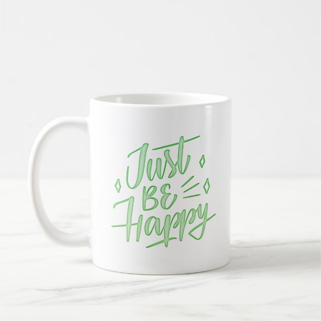 Caneca De Café simplesmente feliz (Esquerda)