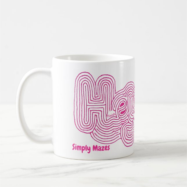Caneca De Café Simplesmente Mazes "Ei" Maze Mug (Esquerda)