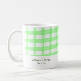 Caneca De Café Simplesmente Moderno Green Lattice Business Mug