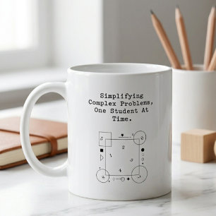 Caneca De Café Simplificando Problemas Complexos   Sucesso do Alu
