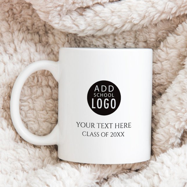 Caneca De Café Simplifique o Logotipo da Escola Graduação (Criador carregado)