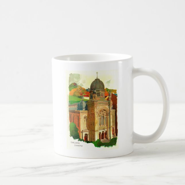 Caneca De Café Sinagoga de Karlovy Vary (Karlsbad) (Direita)