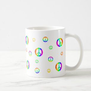 Caneca De Café Sinais aleatórios da paz