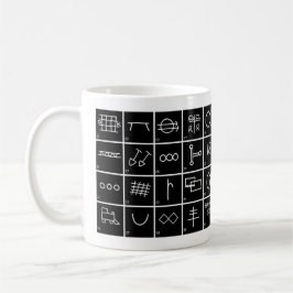 Caneca De Café Sinais e símbolos do vagabundo com séries #2 dos