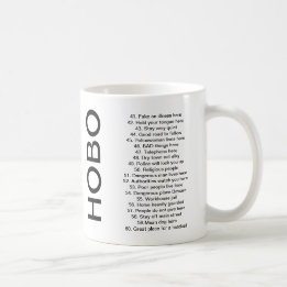 Caneca De Café Sinais e símbolos do vagabundo com séries #3 dos