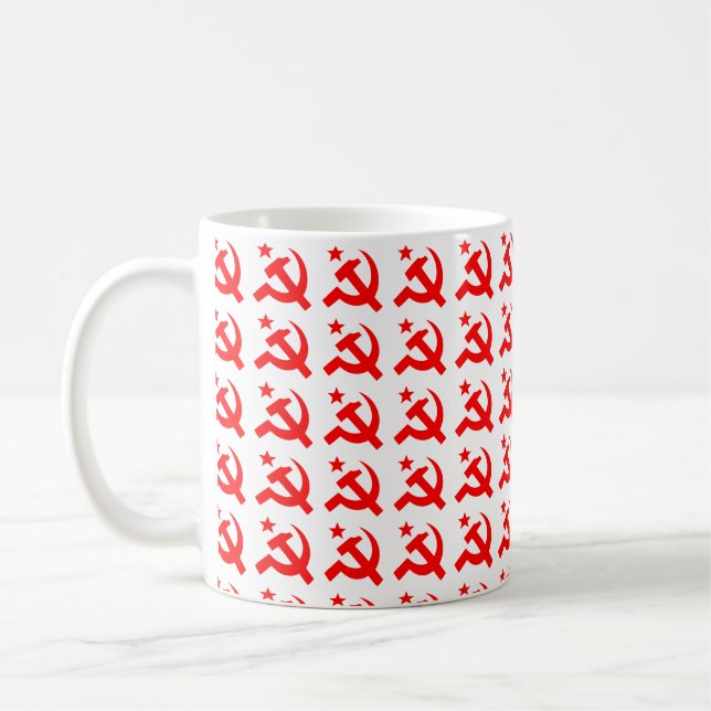 Caneca De Café Sinal comunista de martelo (Esquerda)