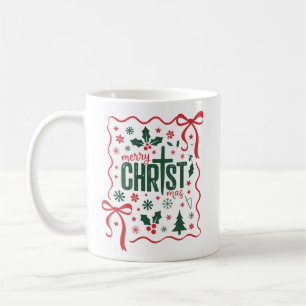 Caneca De Café Sinal da Cruz de Natal Cristã Jesus Cristo Fé