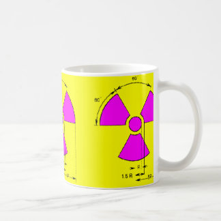 Caneca De Café sinal da radiação