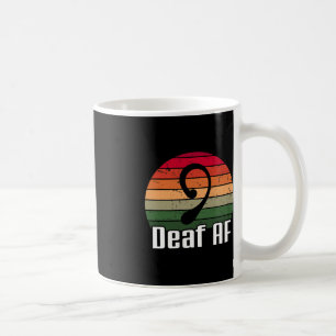 Caneca De Café Sinal de AF surdo ASL Sensibilização surda