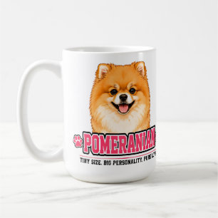 Caneca De Café 🐾 Sinal de Amante de Pomerânia 🐾