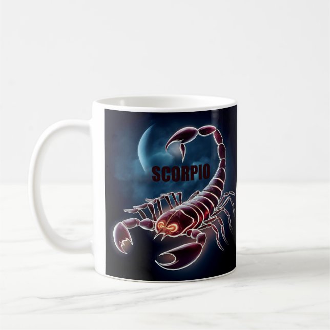 Caneca De Café Sinal de astrologia de Scorpio (Esquerda)