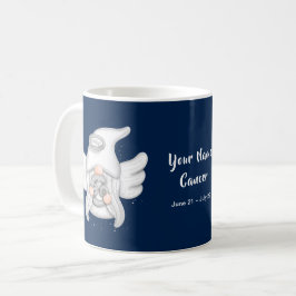 Caneca De Café Sinal de Astrologia do Cancer Gnome Anjo Seu Nome